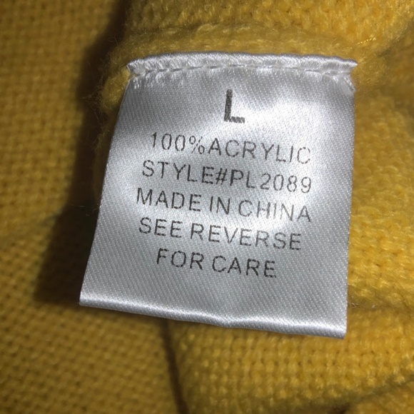 Pink Lily daisy embroidered sweater Sz L scoop neck - Picture 4 of 5